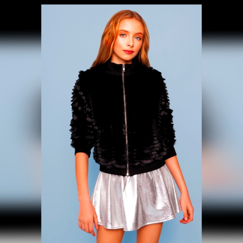 Mia New York Posh Faux Fur Bomber Jacket